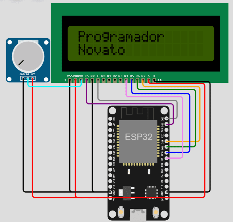 Conectar una pantalla LCD al ESP32