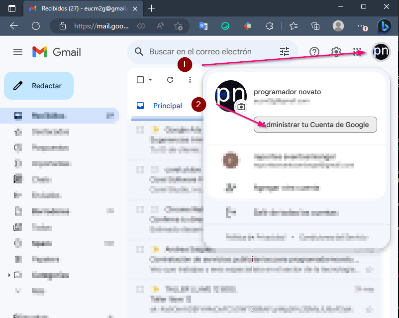 Enviar un correo de Gmail PHP 1 image