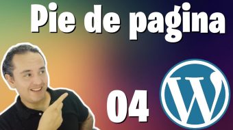 Agregar pie de pagina en WordPress