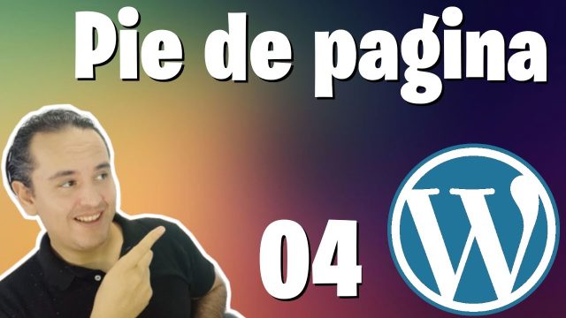 Agregar pie de pagina en WordPress