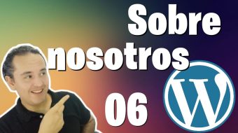 Crear pagina "acerca de nosotros" en WordPress