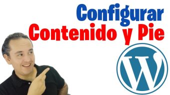 Configurar Contenido y pie de pagina en WordPress