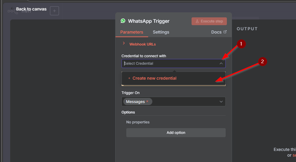 Damos click en las credenciales y click en crear credencial